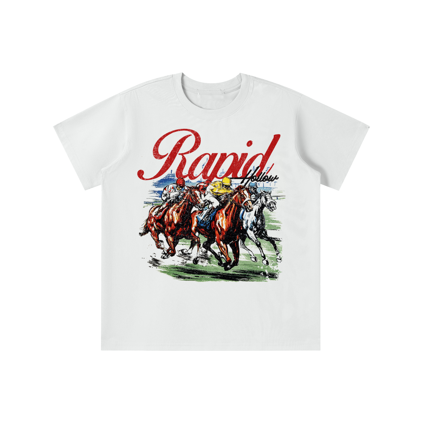 White,Apricot,Tee,Kids,Rapid,Hollow,Shirt